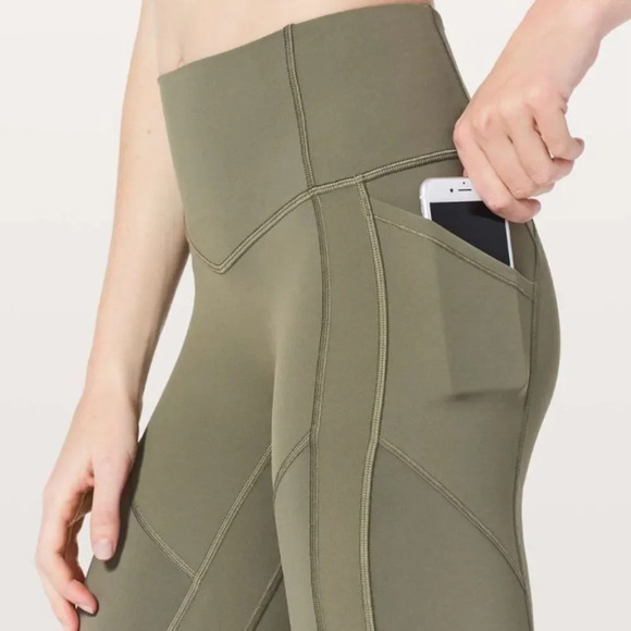 Lululemon sz 4 All The Right Places Pant II 28" Sage great pre owned condition